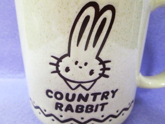 【大きい ビッグサイズ COUNTRY RABBIT カントリーラビット ビッグ マグカップ】ビッグマグ/ファンシー/レトロポップ/ウサギ/陶磁器製_画像3