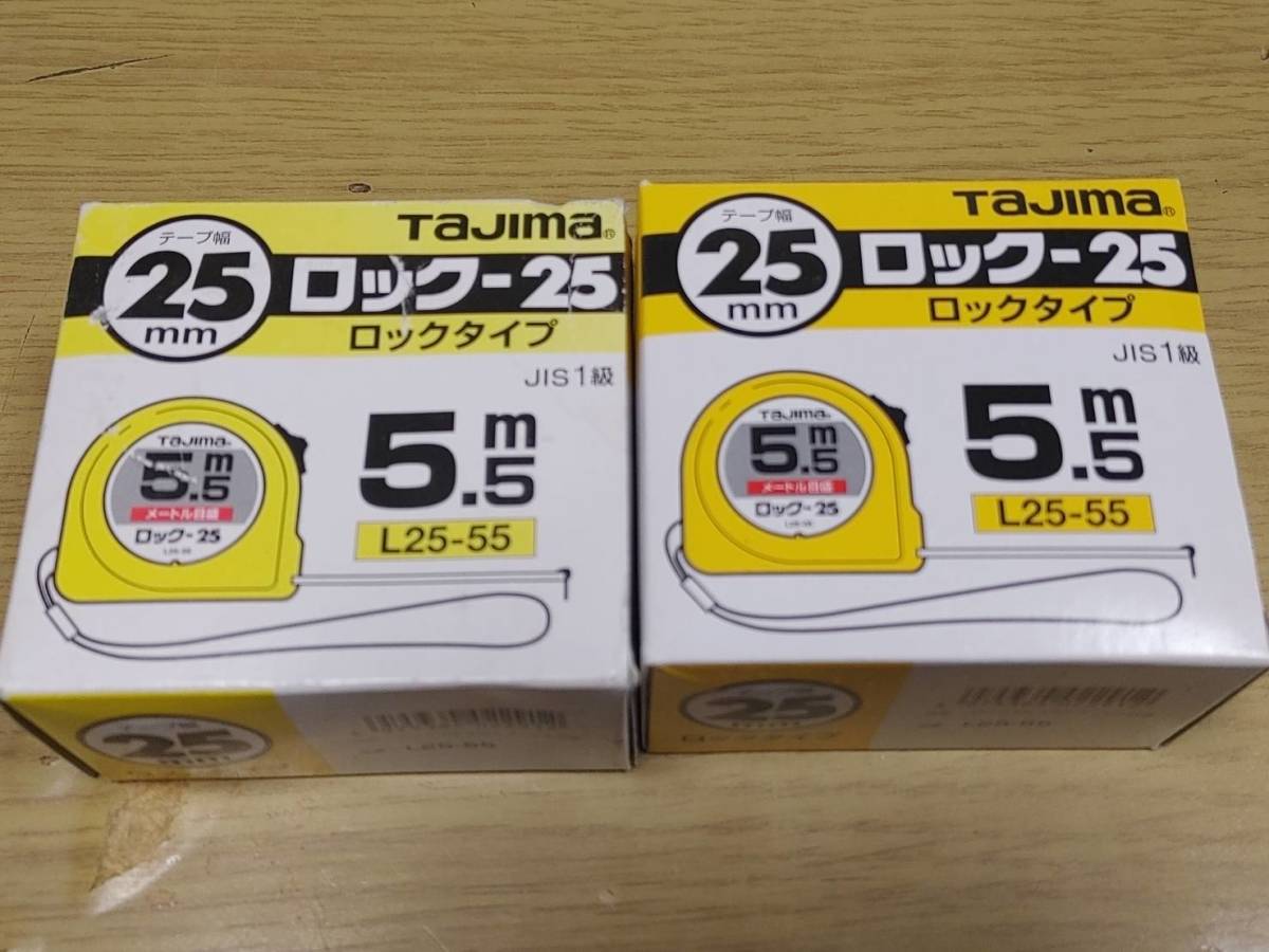 i2a 新品未使用2本TAJIMA タジマロック-25 5.5ｍ 即決！ 送料520円|跨