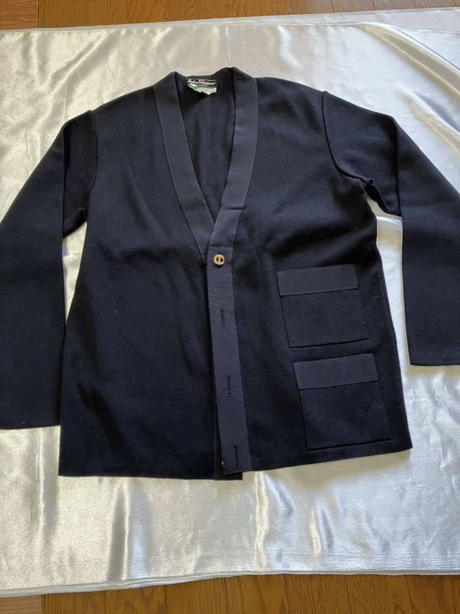  Ferragamo * knitted cardigan * cardigan * navy blue color * super-beauty goods * size XS