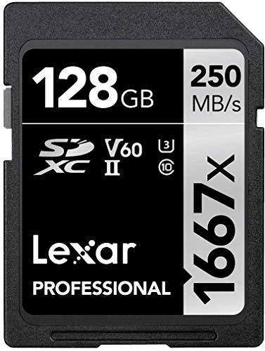 Lexar レキサープロフェッショナル1667×128GB SDXC UHS-II / U3カード（LSD128CBNA・・・