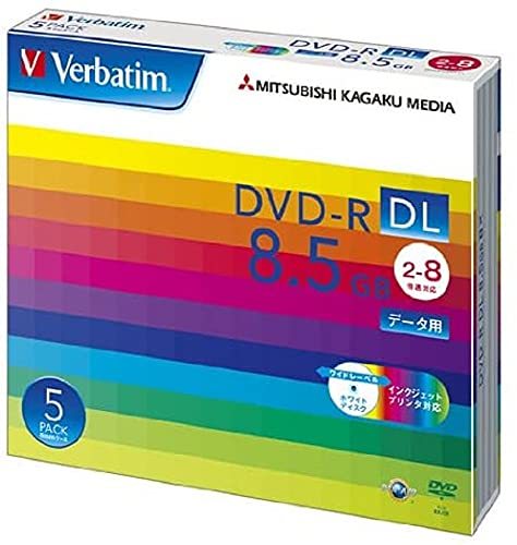 Verbatim bar Bay tam1 times record for DVD-R DL 8.5GB 5 sheets white printer bru one side 2 layer 2-8 times ***