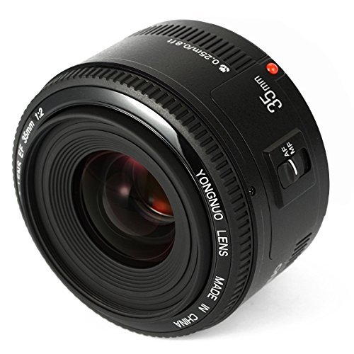 YONGNUO Canon YN35mm F2 単焦点レンズ キャノン EFマウント フルサイズ対応 広角 標準レンズ ・・・