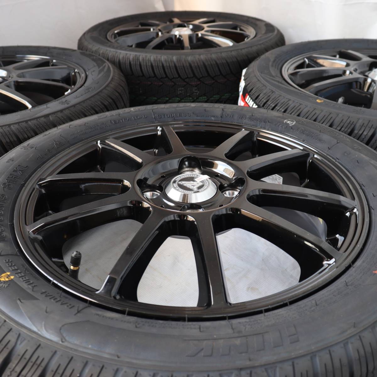 新品 15インチ 4.5J スタッドレス付4本SET 165/60R15 2023年製 ILINK ハスラー フレアクロスオーバー (W1533-1)_画像4