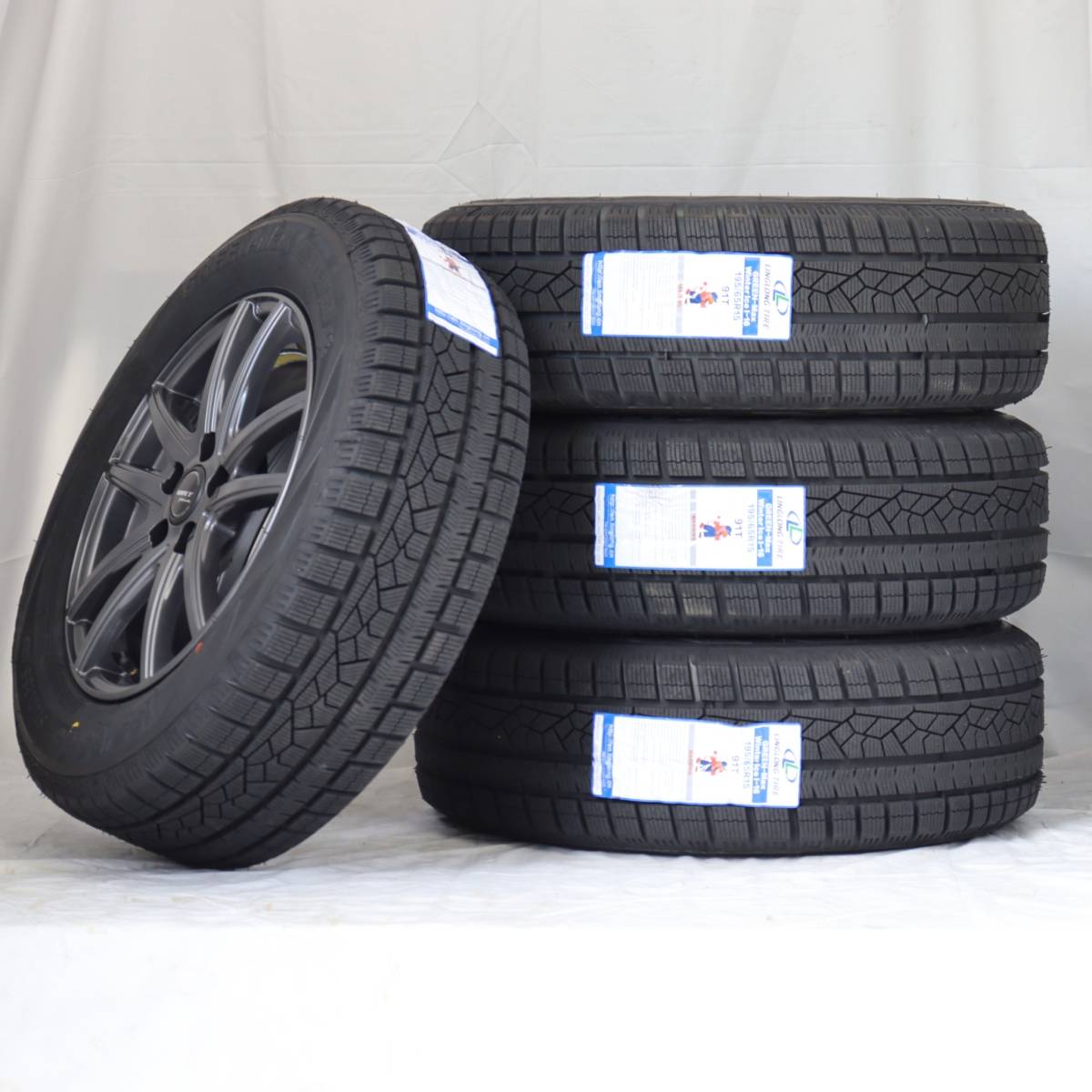 新品 15インチ Z05-DG 5穴114.3 スタッドレス付4本SET 195/65R15 LINGLONG ノア VOXY 60系 70系 80系 ステップワゴン(W2195-2)_画像7