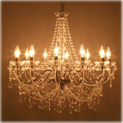  free shipping *LED lamp correspondence * knock down *12 light chandelier * opera dark Gold!