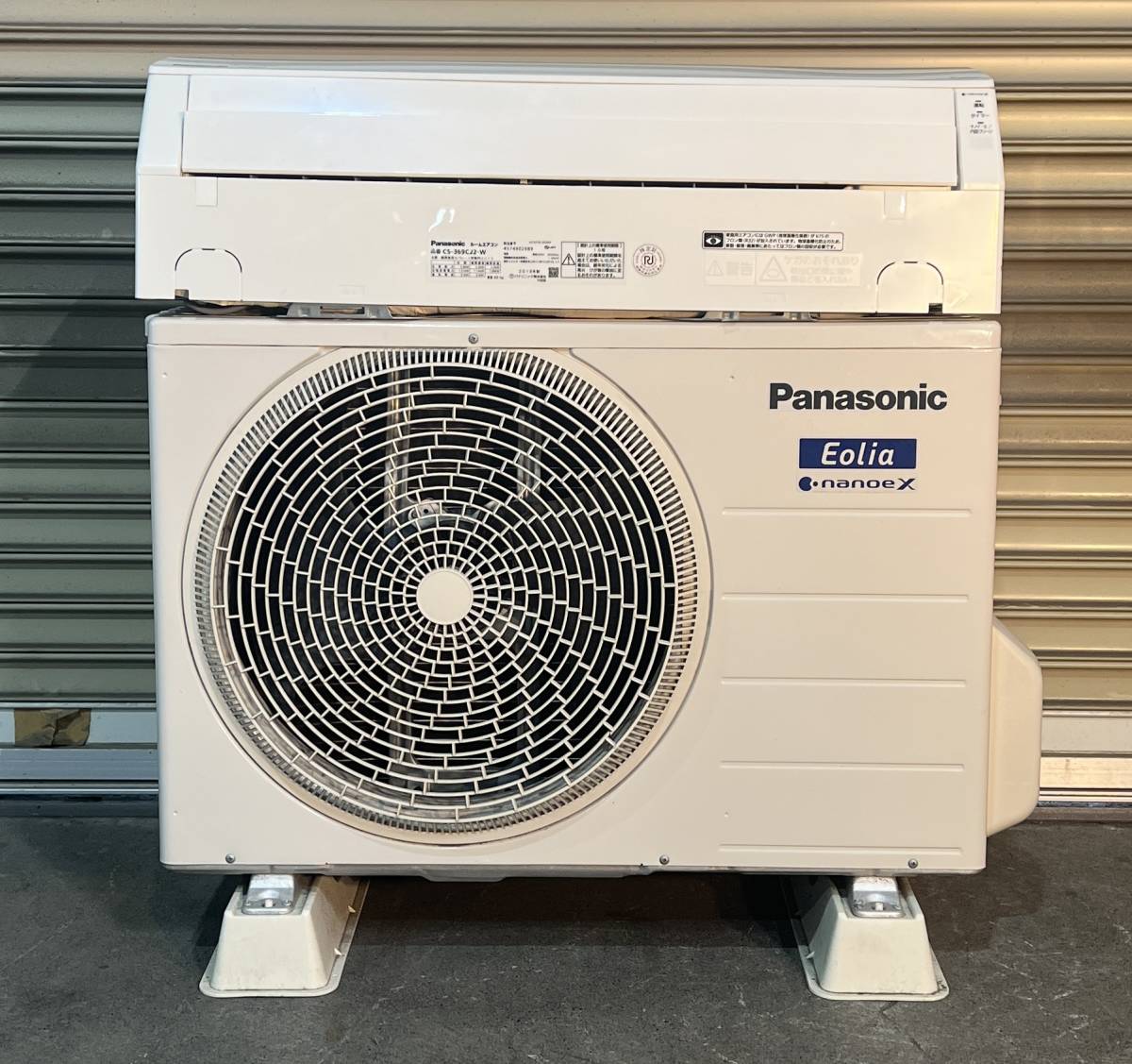 M82 Panasonic/ パナソニック 冷暖房エアコン Eolia CS-369CJ2-W 3.6kW 10畳‐15畳 2019年製_画像1