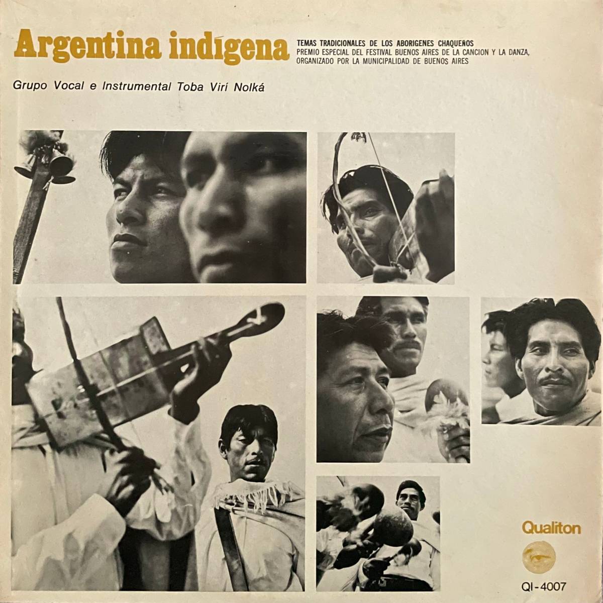 Grupo Vocal E Instrumental Toba Vir Nolka Argentina Indigena. Temas Tradicionales De Los Aborigenes Chaquenos_画像1