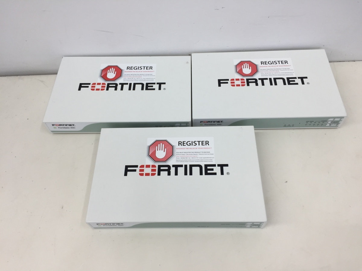 Fortinet　FortiGate-40C　FG-40C　　2013年製　3台セット（管２A6）_画像3