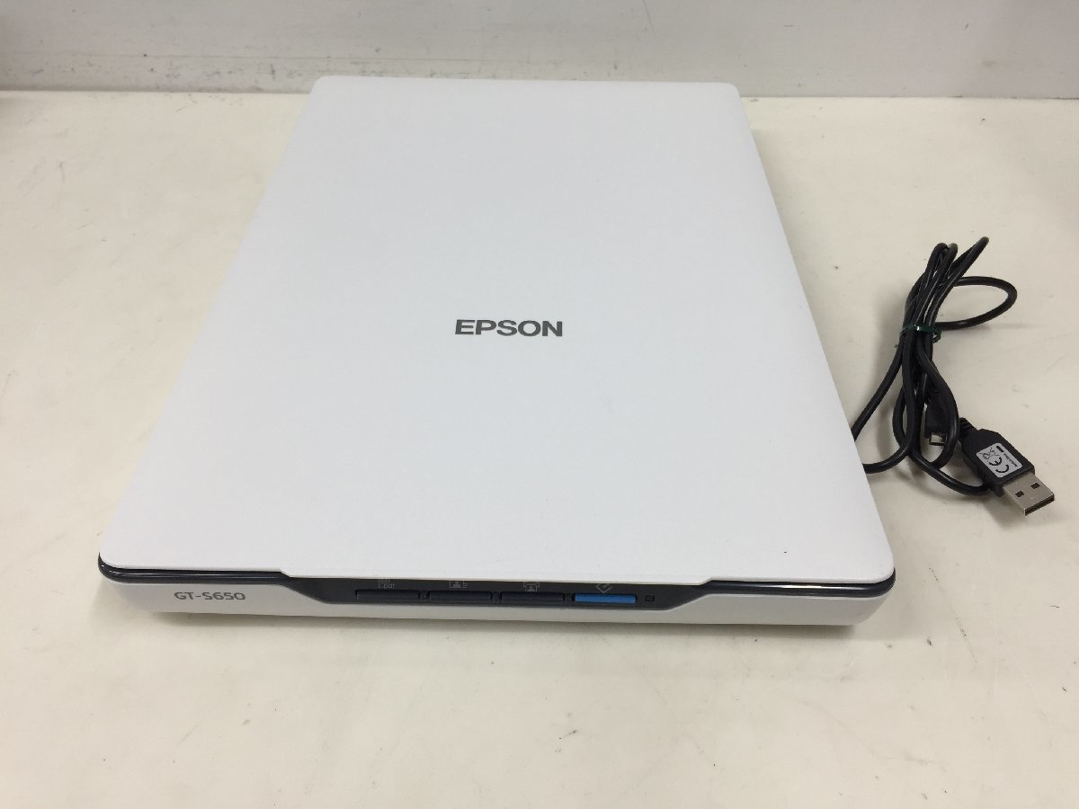 美品EPSON A4 フラットベッドスキャナー GT-S650 エプソン A4対応 スキャナー （管２OF）　_画像1