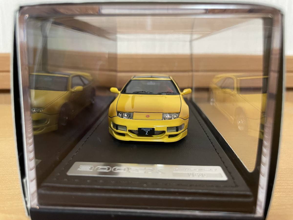 IGモデル IG0570 1/43 フェアレディZ（Z32）2by2 イエロー　外箱若干傷みあり　全て写真と下記の商品説明は必ず読んで下さい。_画像4