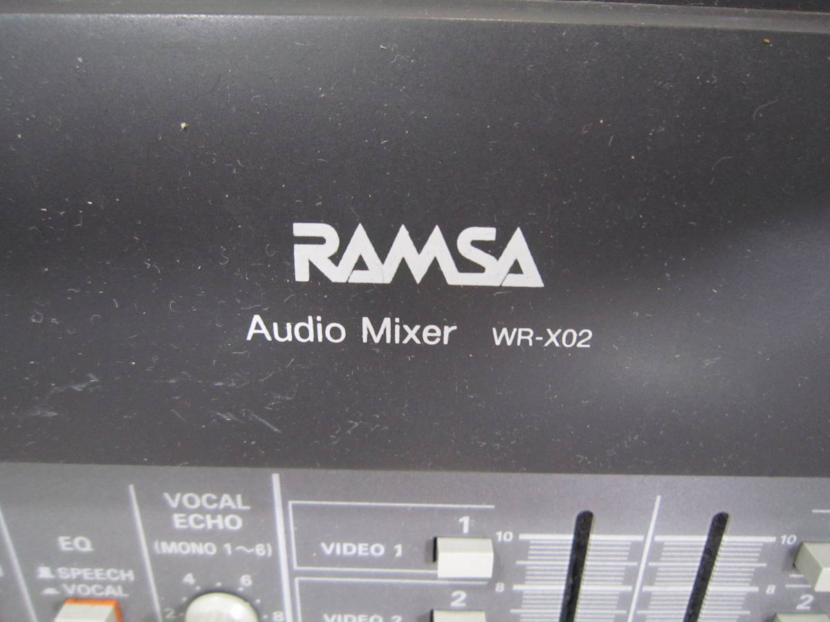 RAMSA Audio Mixer【WR-X02】_画像2