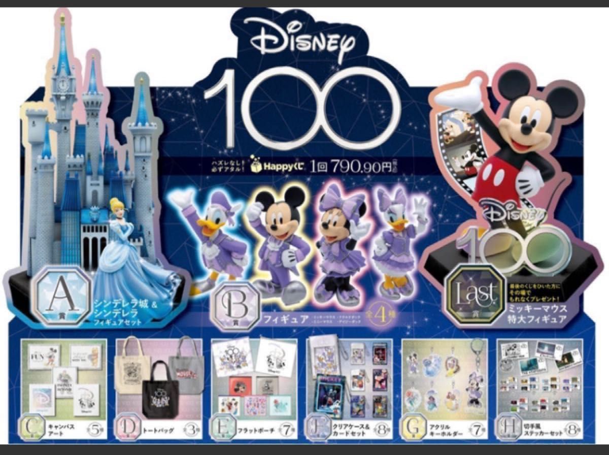 ハッピーくじ ディズニー100 Happyくじ Disney100 全種 ラストワン賞