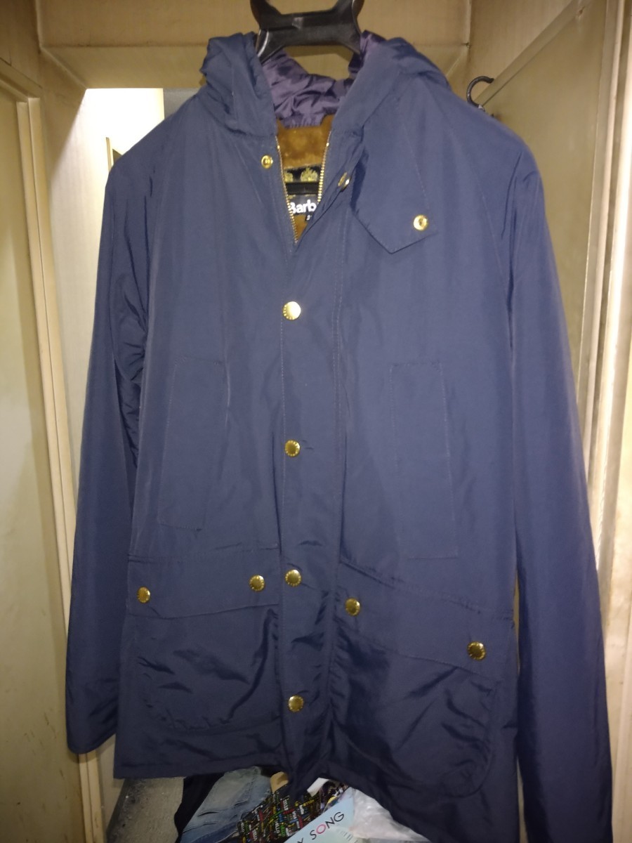 BARBOUR edifice別注 HOODED BEDALE ネイビー 38