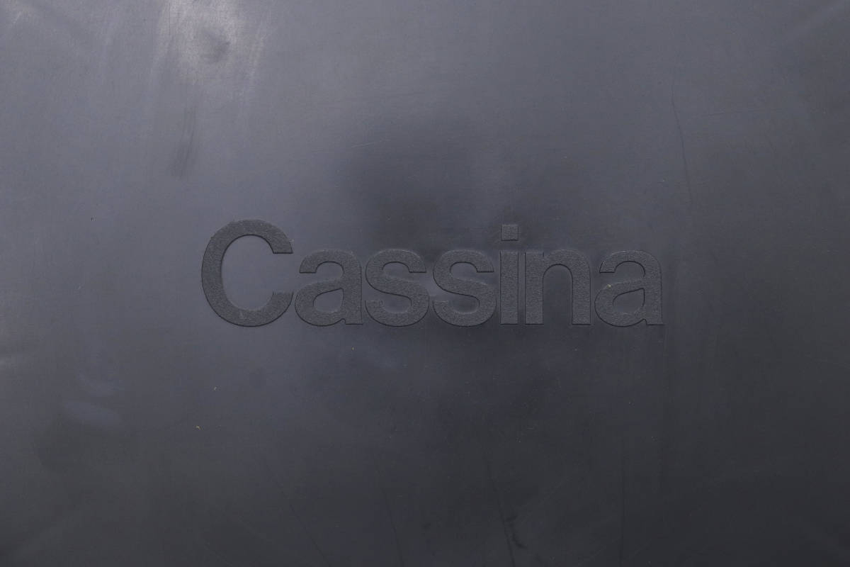 ◆Cassina カッシーナ 412 CAB キャブチェア マリオ ベリーニ 本革 ダイニングチェア ブラック 黒 A/コンランイタリア/NIT26174◆_画像8