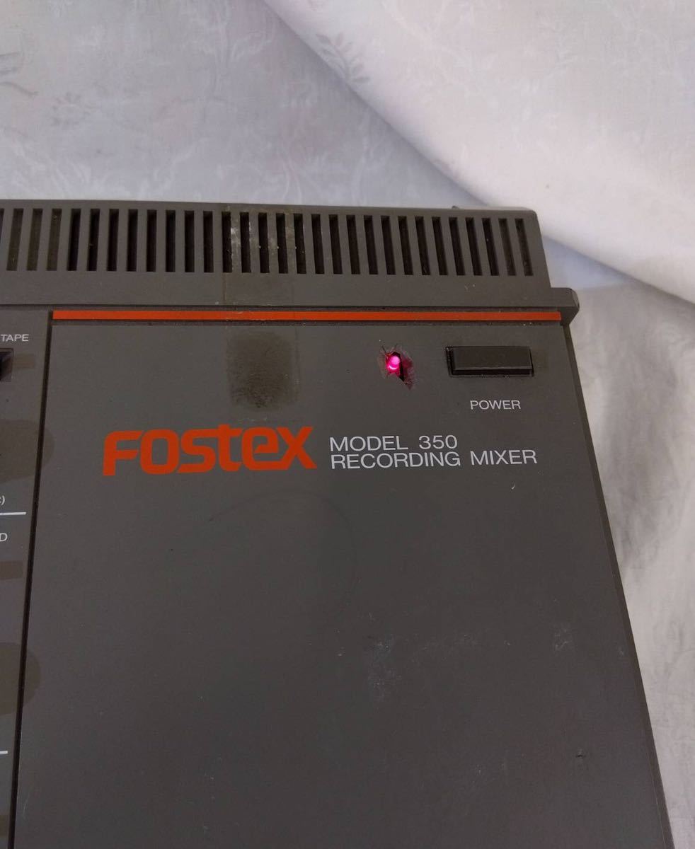 FOSTEX フォステクス RECORDING MIXER MODEL 350 音楽 ミキサー 通電 PA機器 レコーディング k6665_画像2