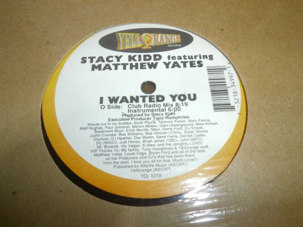 IDJUT BOYS プレイ！STACY KIDD / I WANTED YOU /GILLES PETERSON,TONY HUMPHRIES,TERENCE PARKER,MARK FARINA,シカゴハウス,CHICAGO HOUSE_画像1