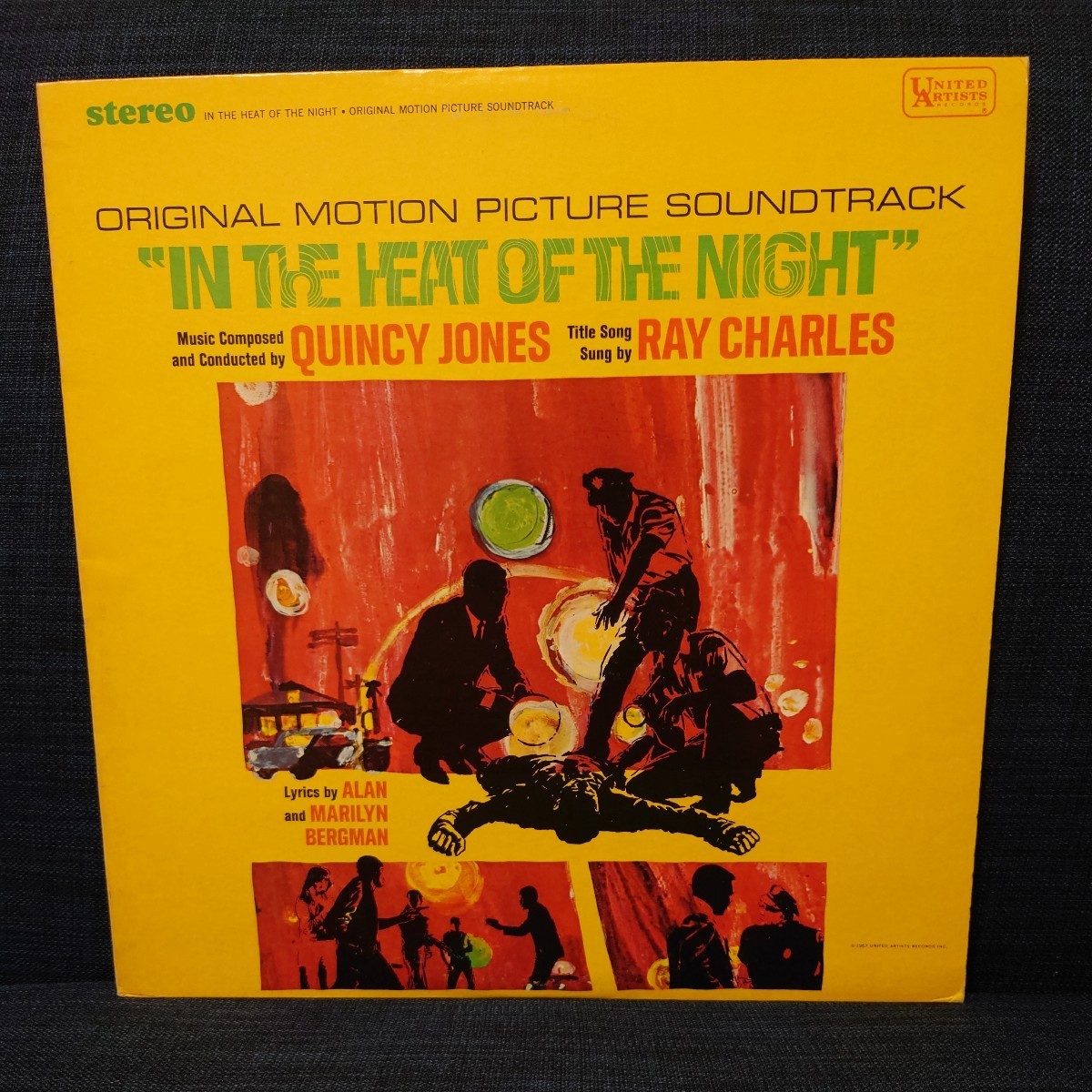 中古 レコード LP ★ US盤 クインシージョーンズ QUINCY JONES『 IN THE HEAT OF THE NIGHT 夜の大捜査線 』UALA290G レイ・チャールズ_画像1