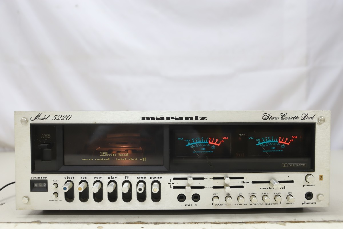 marantz マランツ Model 5220 ステレオカセットデッキ 通電OK(C0929)-