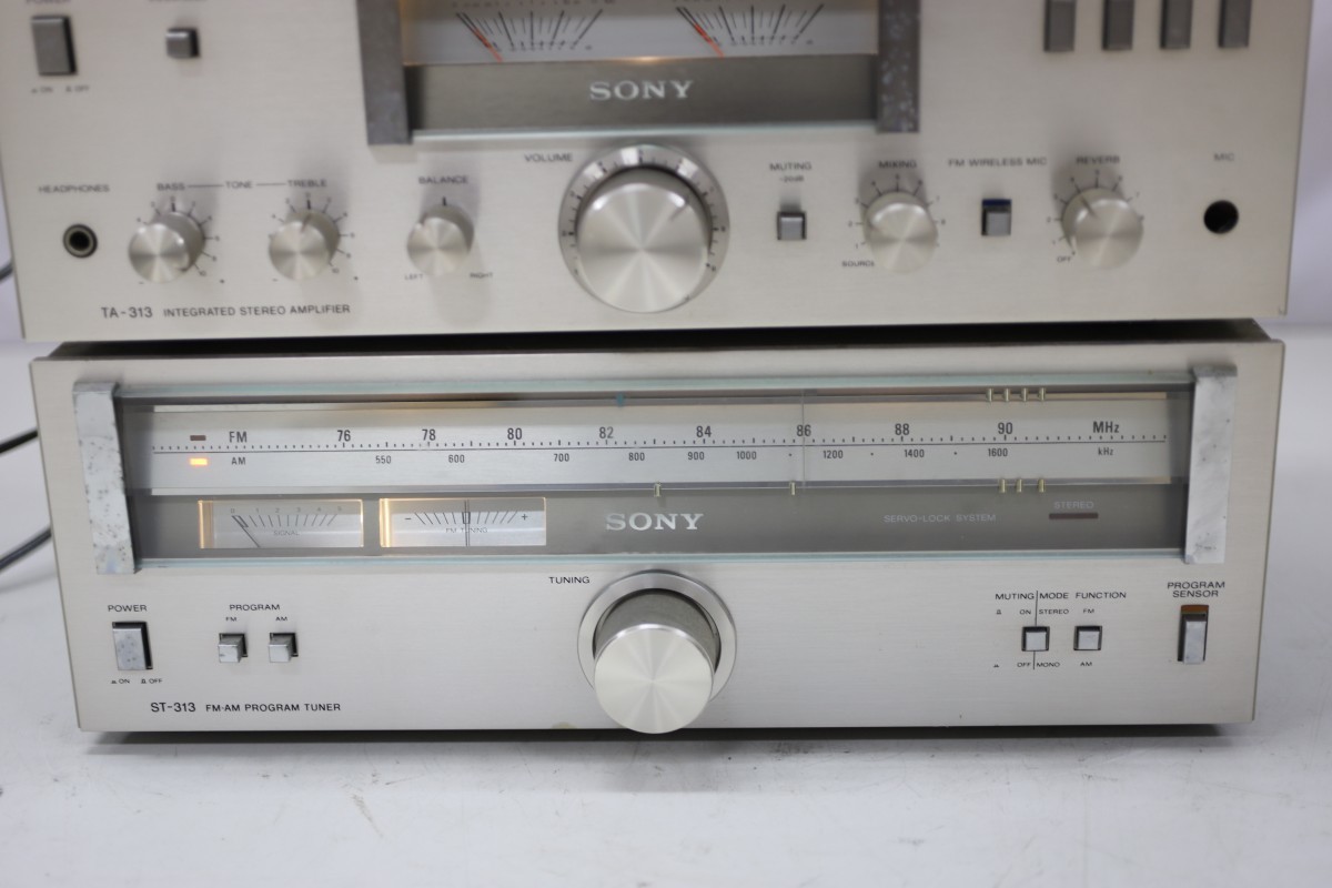 SONY ST-313/TA-313/TC-U4 ソニー FM/AMチューナー カセットデッキ ステレオアンプ 3点セット(F1154)_画像4