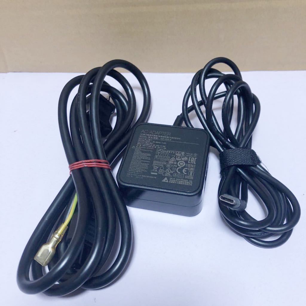 DELTA AC ADAPTER ADP-45XE B Type-C 5V~3A/9V~3A/15V~3A/20V~2.25A 中古動作品 管理番号SHA1119_画像1