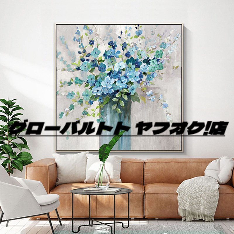 美品登場☆ 純粋な手描きの絵画 花 応接間掛画 玄関飾り 廊下壁画_画像3