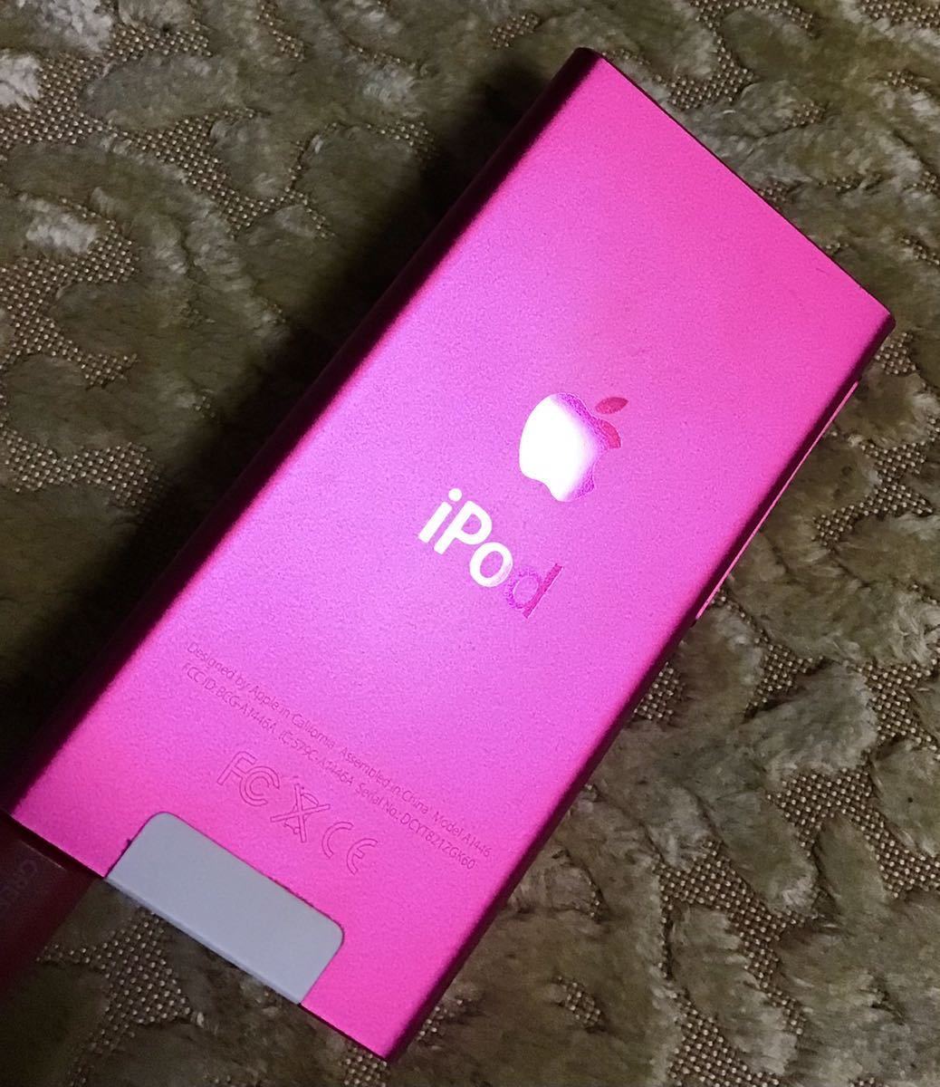 美品 iPod nano 第7世代 16GB ピンク MKMV2J/A A1446_画像2