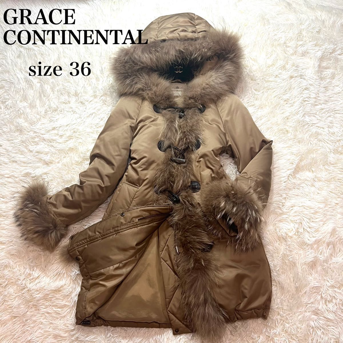 GRACE CONTINENTAL グレースコンチネンタル ヘムファーダウンコート