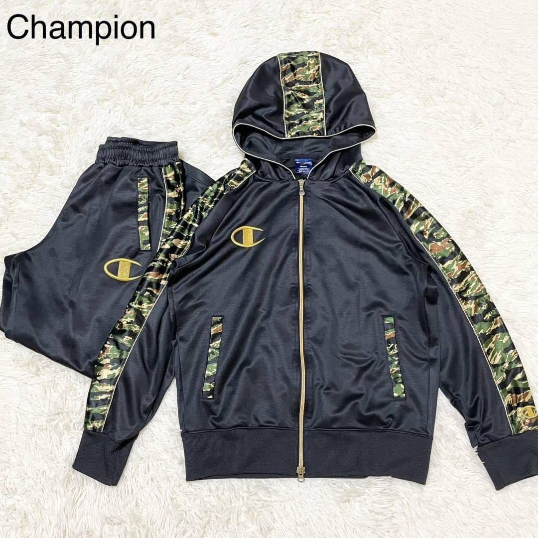 ☆新春福袋2022☆ × CAMP DRESS セットアップ CHAMPION 上下 カモフラ