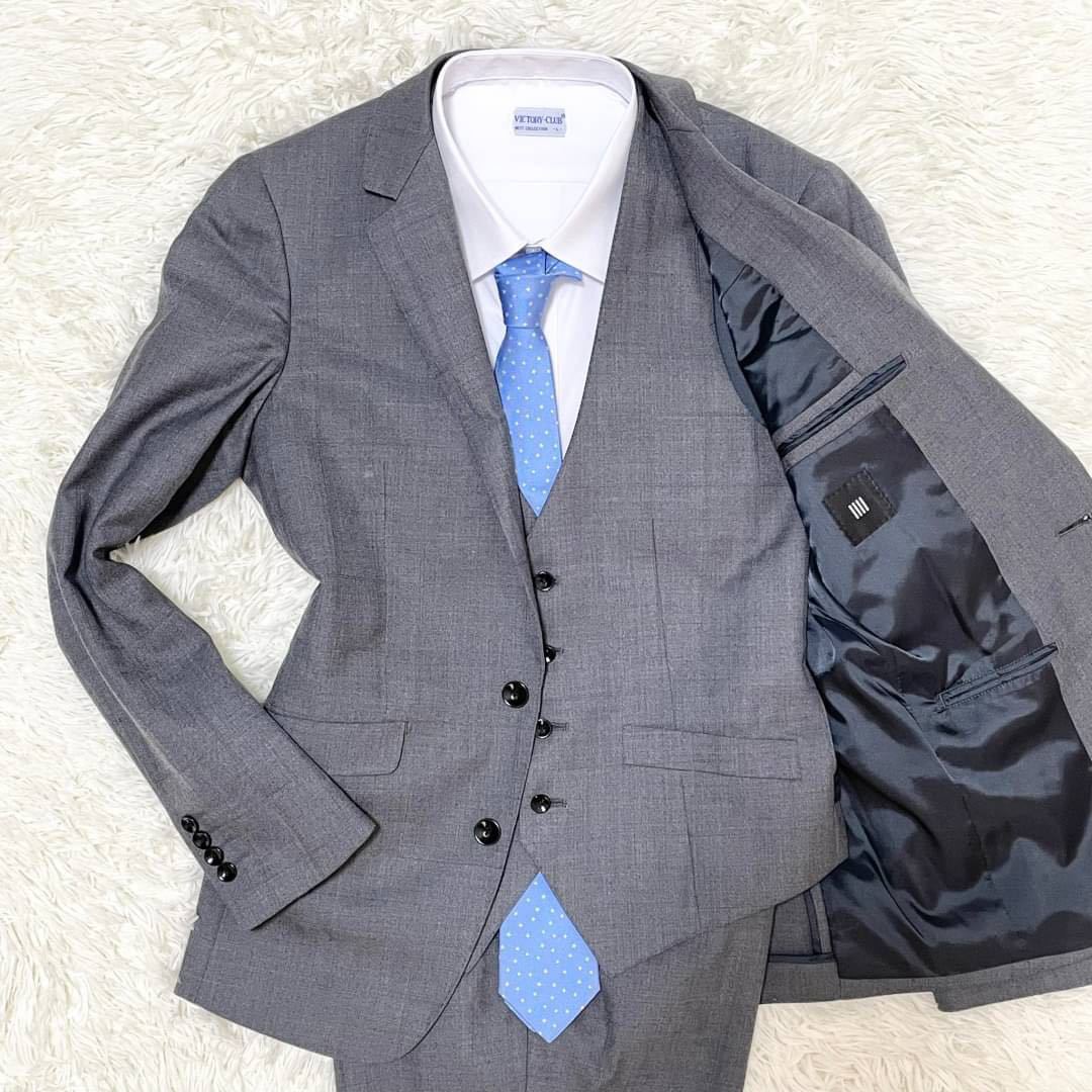 SUIT SELECT【美品】スリーピース スーツ グレンチェック Y5 M位