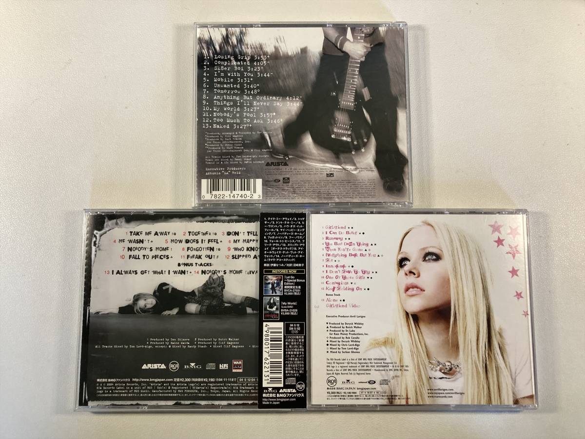 W7689 アヴリル・ラヴィーン 3枚セット｜Avril Lavigne Let Go Under My Skin The Best Damn Thing ベスト・ダム・シング レット・ゴー_画像2