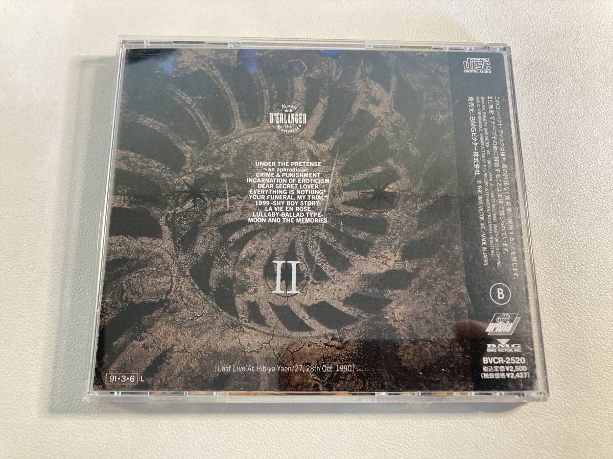 【1】M6857◆D'ERLANGER／Moon And The Memories The Eternities Last Live II◆デランジェ◆_画像2