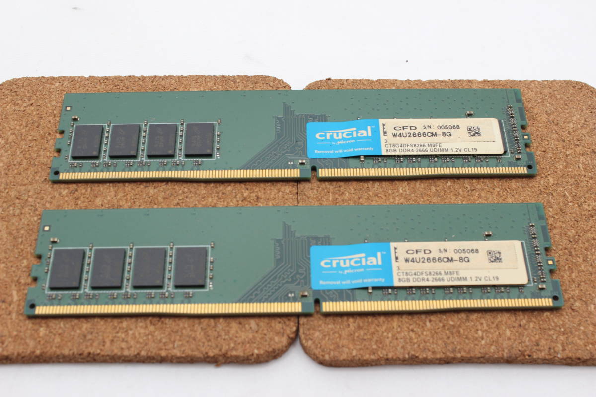 * PC память Crucial CFD W4U2666CM-8G DDR4-2666 16GB комплект отправка 60 размер 