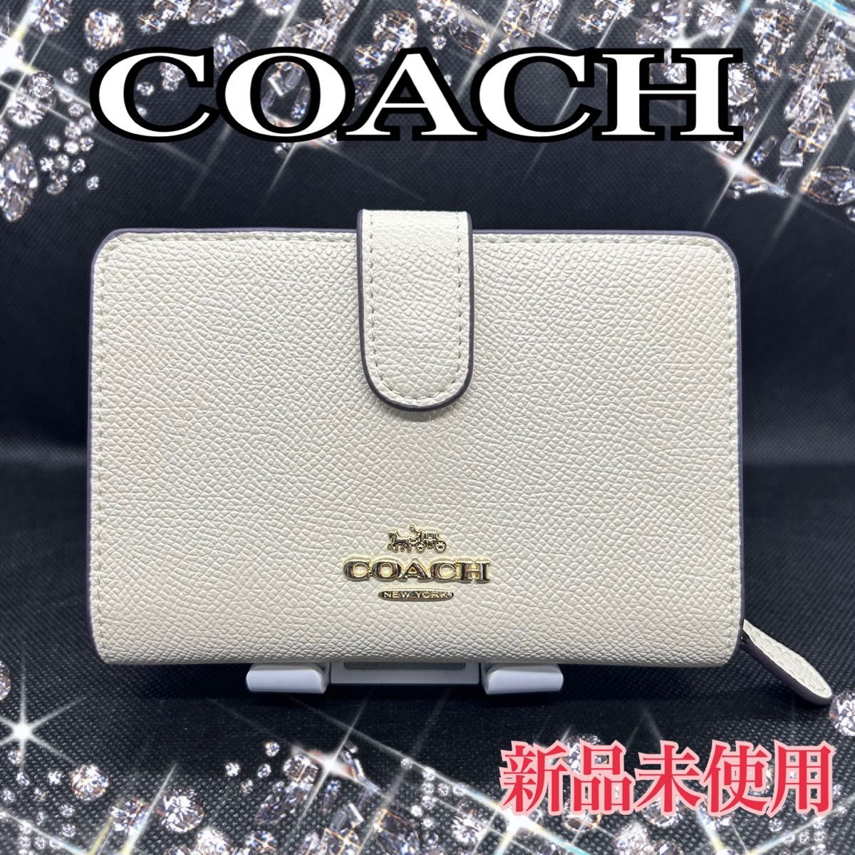 COACH コーチ 二つ折り財布 チョーク ホワイト 白 Yahoo!フリマ（旧）-