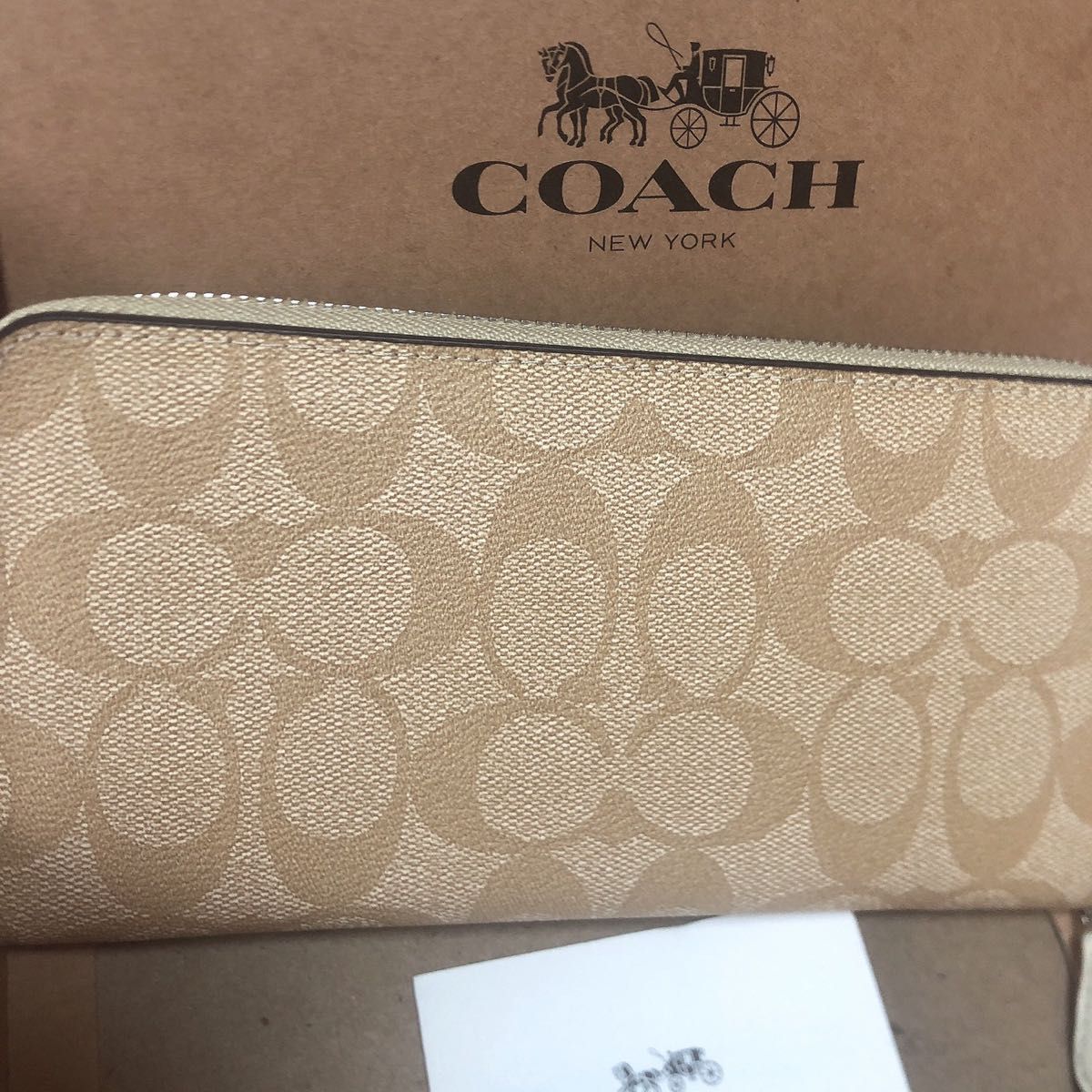 COACH コーチ× ディズニーコラボ　長財布　ミニーワッペン