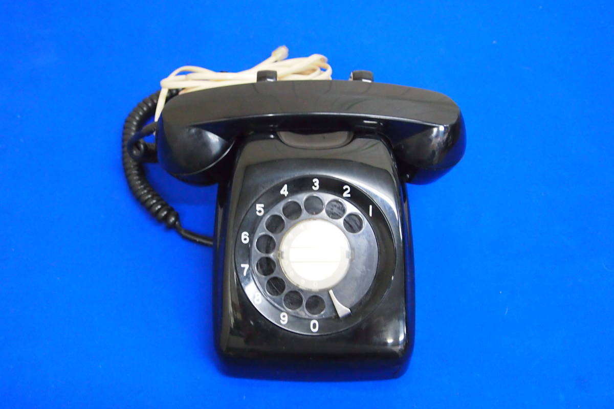  junk * west Japan electro- confidence telephone corporation * Showa Retro * black dial type telephone *601-A2CL*005SS-F6797