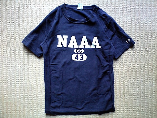 即決 Lサイズ Champion REVERSE WEAVE ヘビーウェイト Tシャツ NAAA 米海軍士官学校 チャンピオン ネイビーの画像1