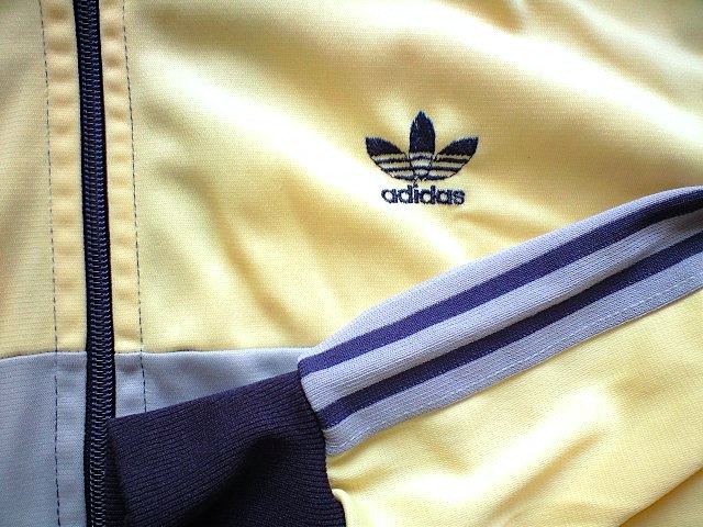 即決 80s vintage adidas made in England オリジナルス復刻 柔道ジャージ 元ネタ ジャージ クリーム ネイビー OPTI 174 ventex 西ドイツの画像6