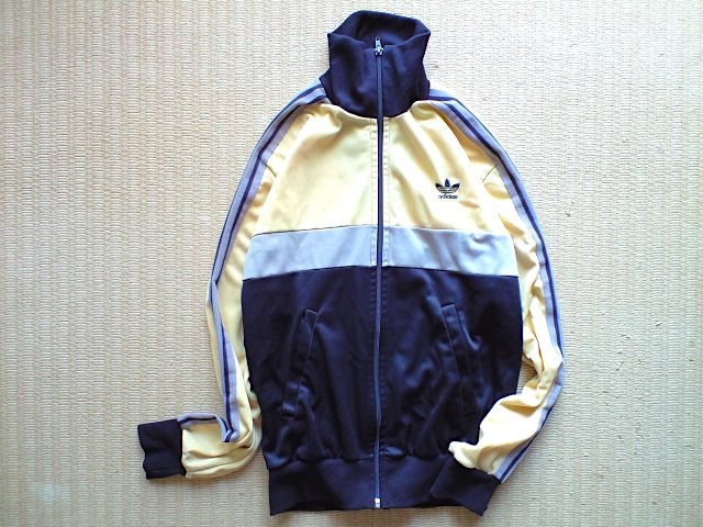 即決 80s vintage adidas made in England オリジナルス復刻 柔道ジャージ 元ネタ ジャージ クリーム ネイビー OPTI 174 ventex 西ドイツの画像1