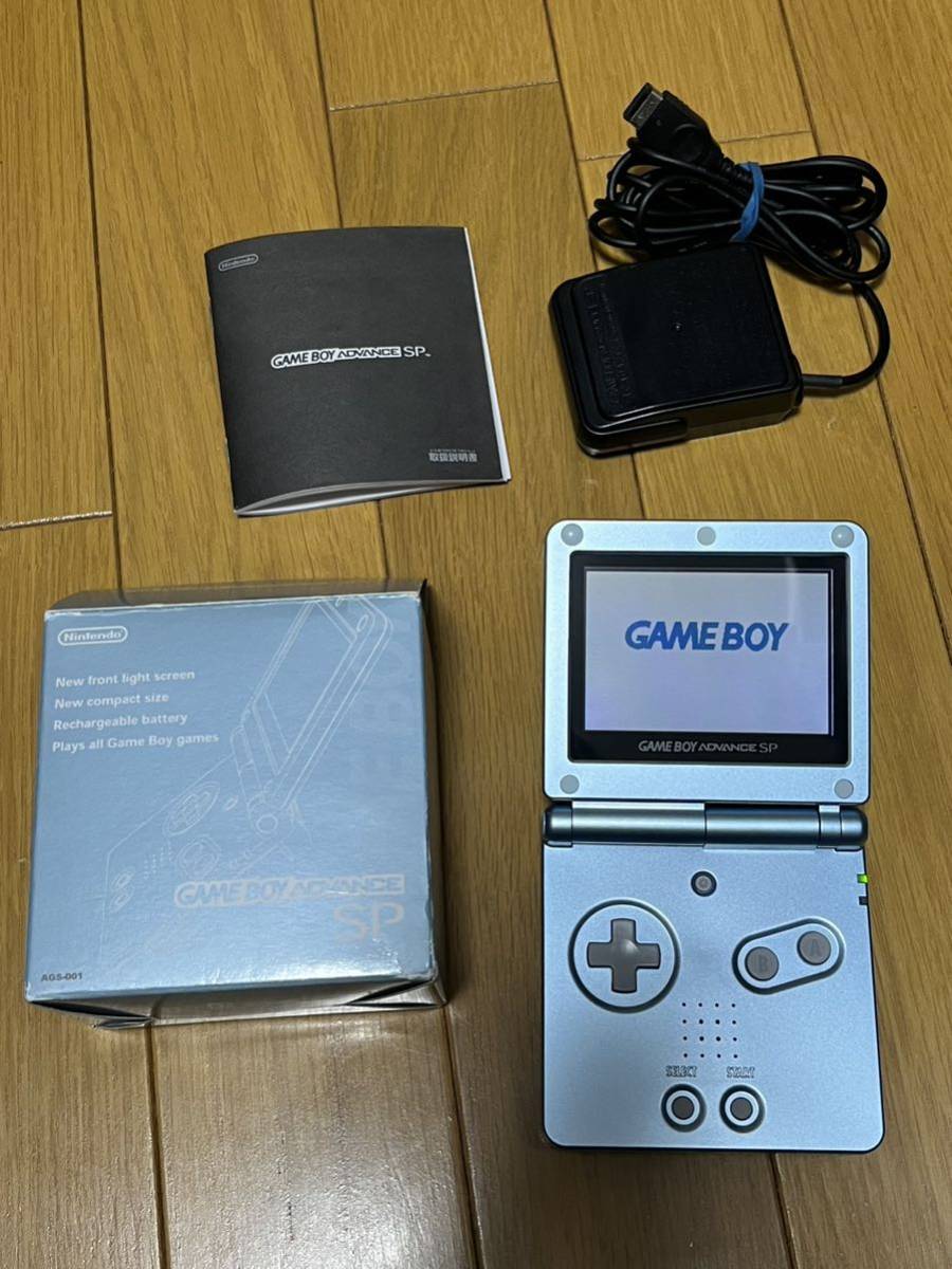 新品 ゲームボーイアドバンスSP パールブルー おまけつき 本体