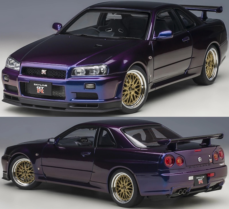 Yahoo!オークション - 1/18 AUTOart 日産 スカイライン R34 GT-R Yahoo!オークション - 1/18 AUTOart 日産 スカイライン R34 GT-R