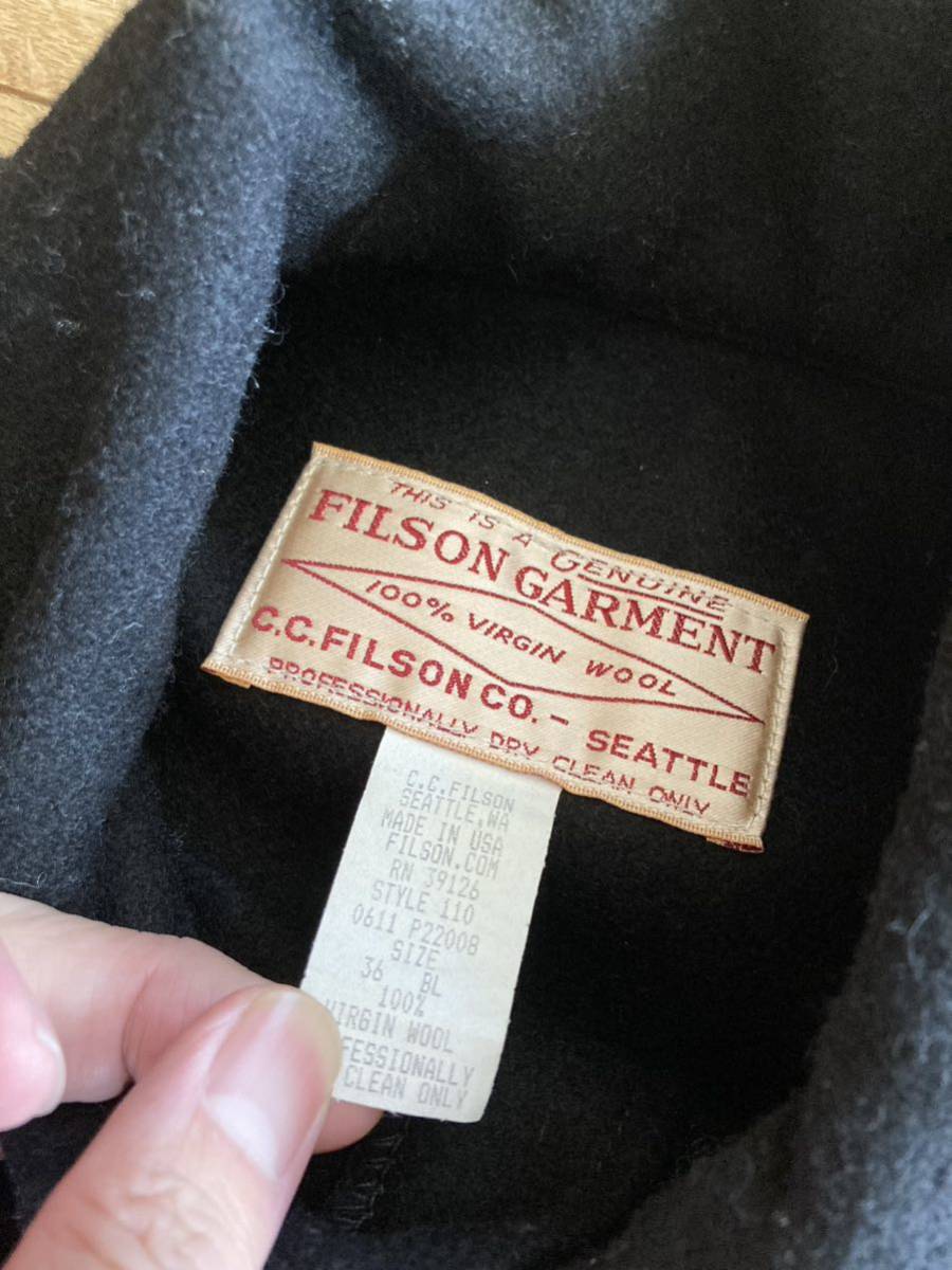 FILSON USA製 FSJ1110 マッキーノクルーザー ブラック FILSON USA製 FSJ1110 マッキーノクルーザー ブラック