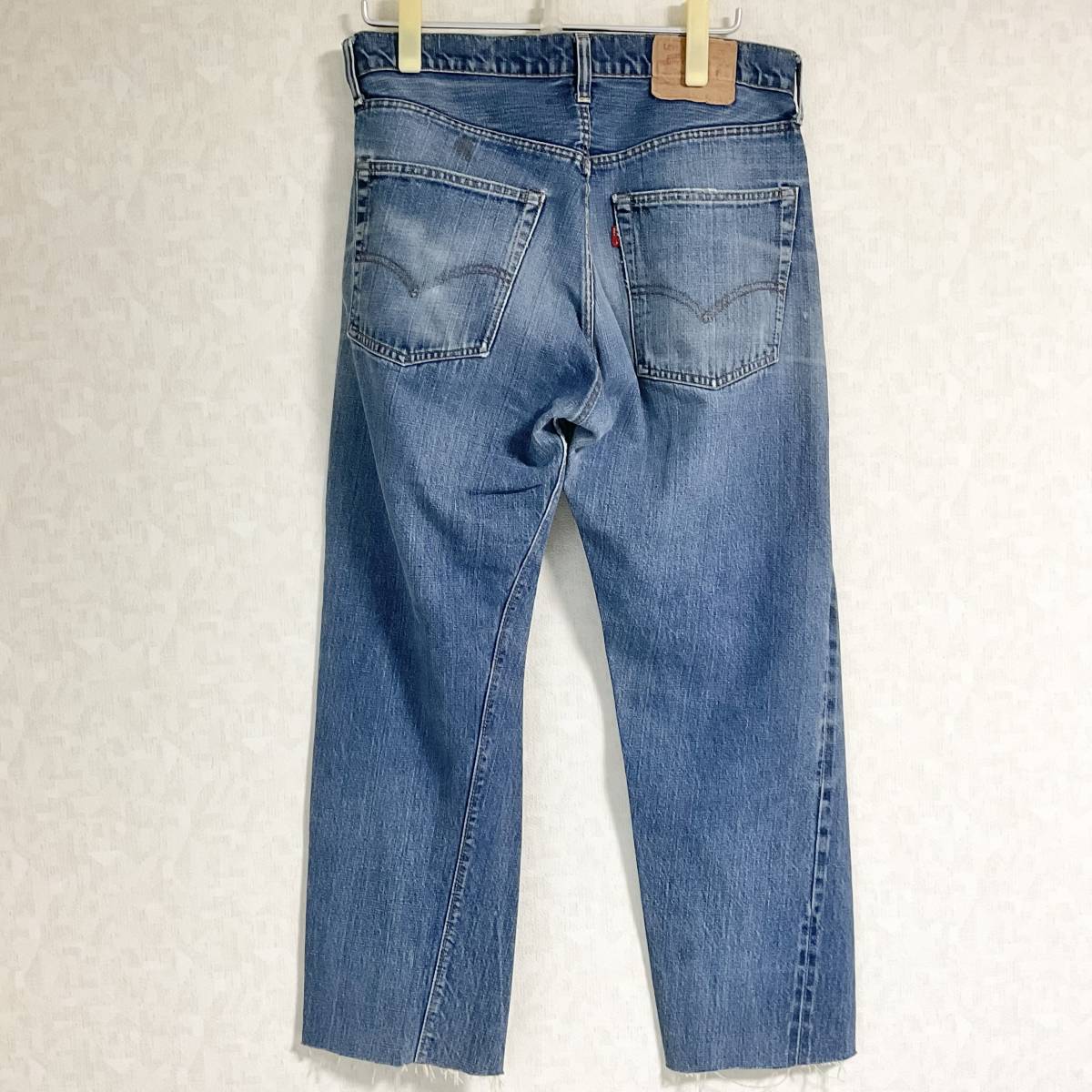 古着　Levi's 505　セルビッジ / カットオフ　※リペアあり　　　M118_画像2