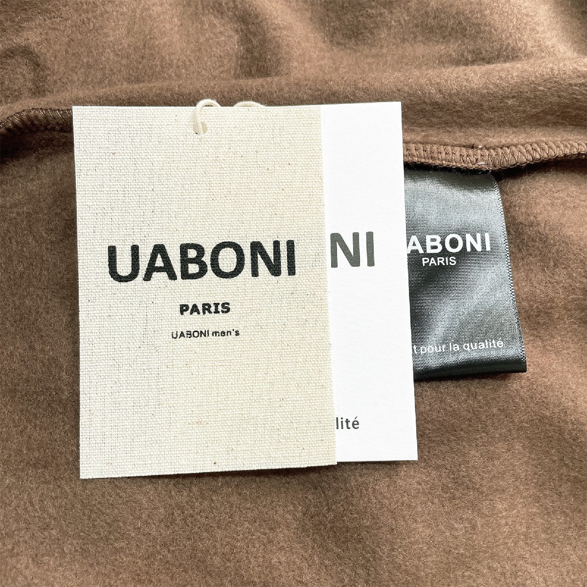 2023秋冬 個性EU製＆定価4万◆UABONI*Paris*パーカー*ユアボニ*パリ発◆綿100％ 裏起毛 防寒 保温 ゆったり トレーナー 男女兼用 L/48_画像8