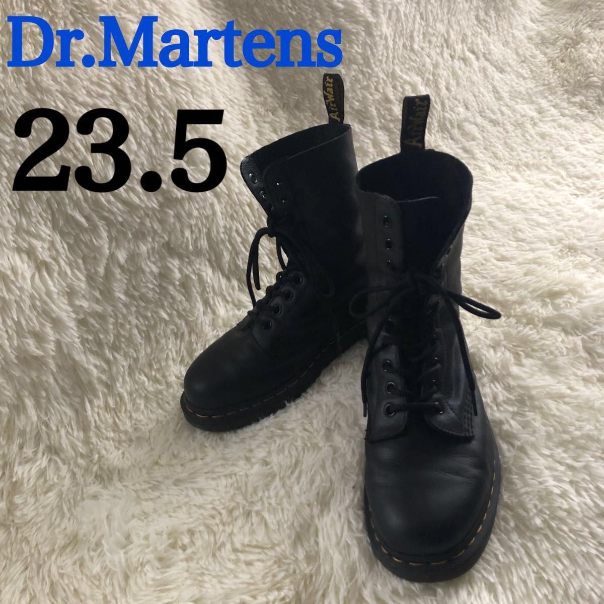 Dr.Martens ドクターマーチン　10ホール　レースアップアップ　ブーツ　ブラック黒23.5cm