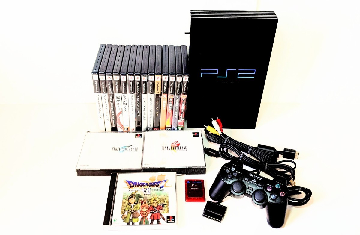 動作品・清掃済み☆プレイステーション PS2 本体SCPH-15000・純正