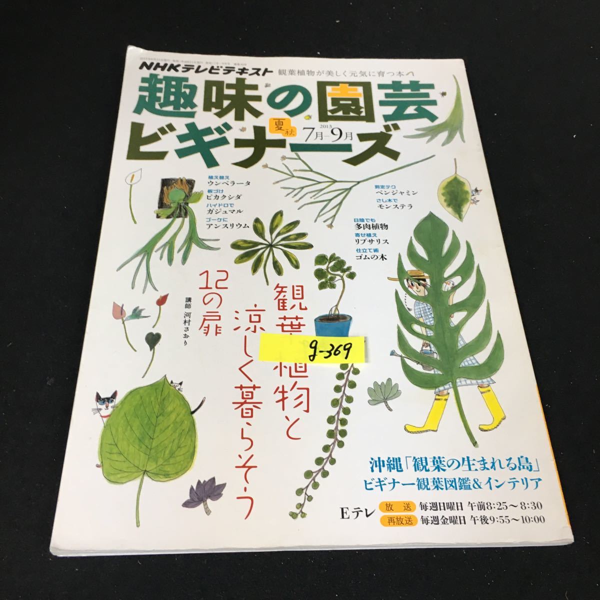 g-369 NHK 趣味の園芸ビギナーズ 7月~9月号 NHK出版株式会社 2013年発行※12_画像1