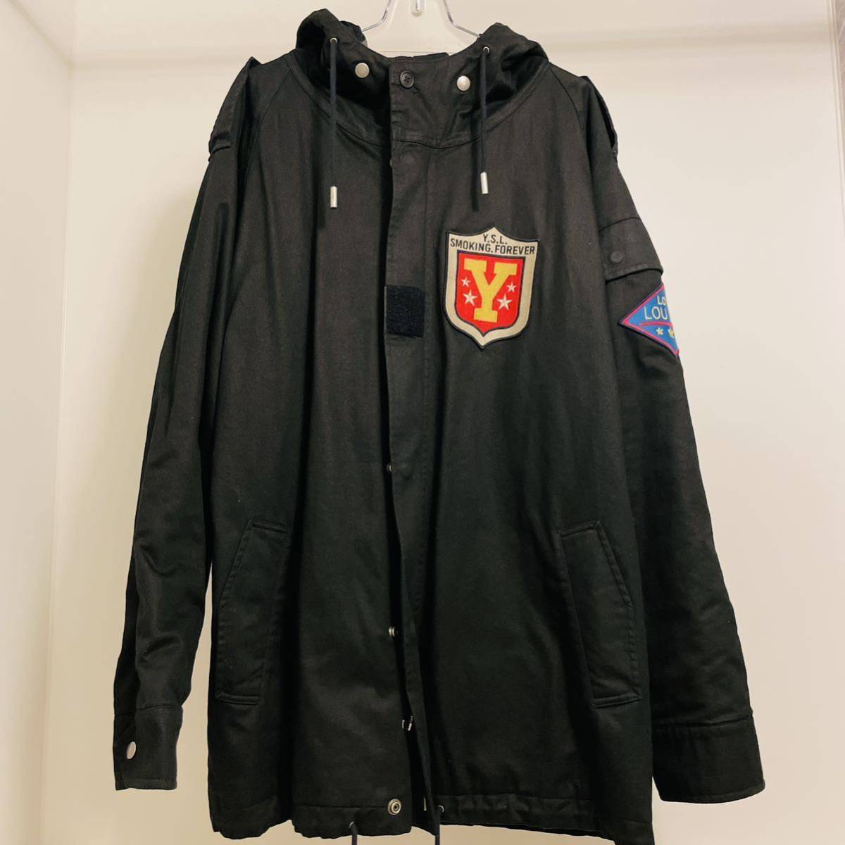 超高品質で人気の モッズコート ワッペン PARIS LAURENT SAINT サンローランパリ 17AW 2017 モッズパーカー パッチ ミリタリーコート ブラック 黒 46サイズ その他 超高品質で人気の モッズコート ワッペン PARIS LAURENT SAINT サンローランパリ 17AW 2017 モッズパーカー パッチ ミリタリーコート ブラック 黒 46サイズ その他