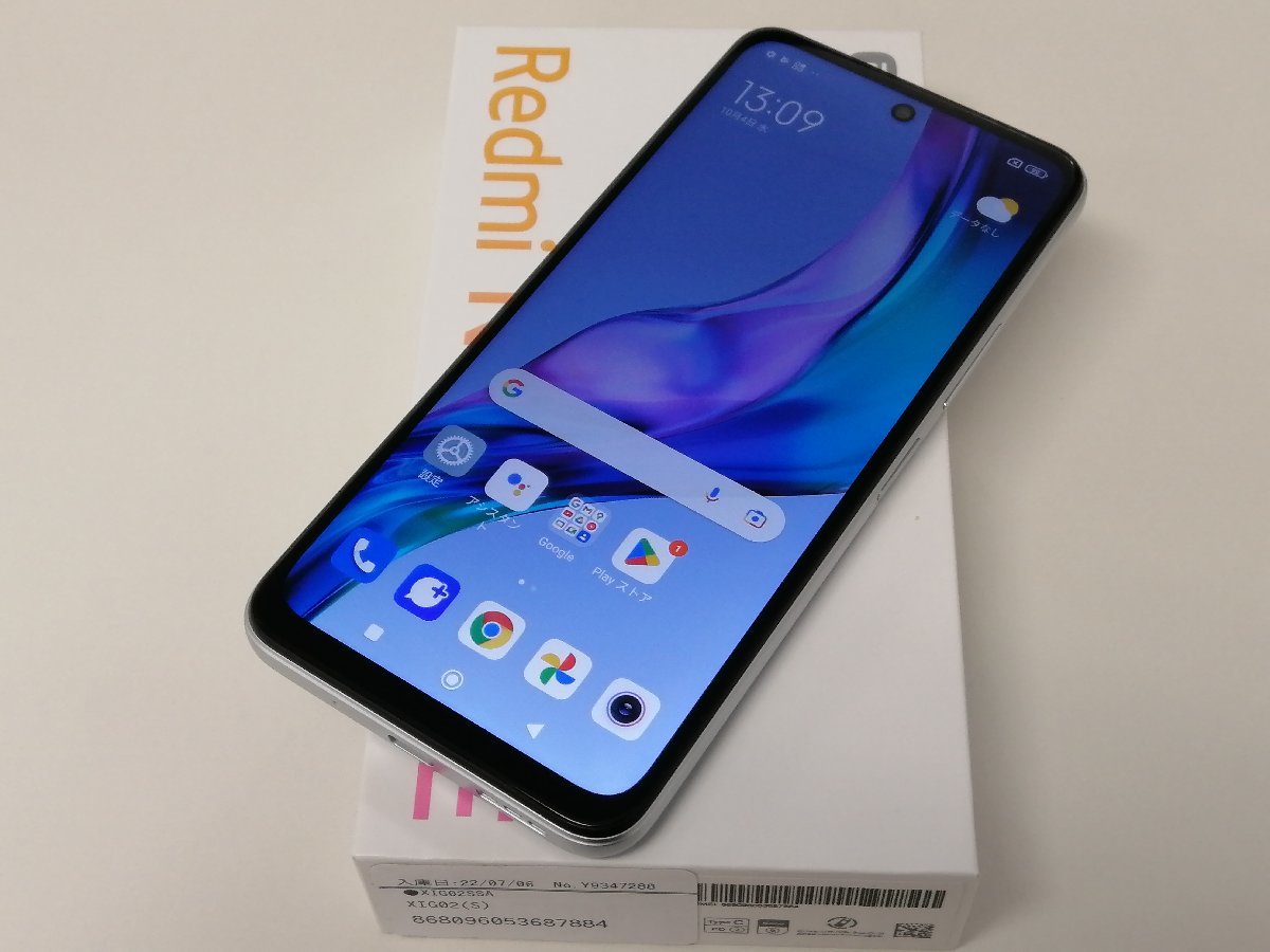 正規品直輸入】 10 Note Redmi Xiaomi au JE SIMロック解除済 クローム