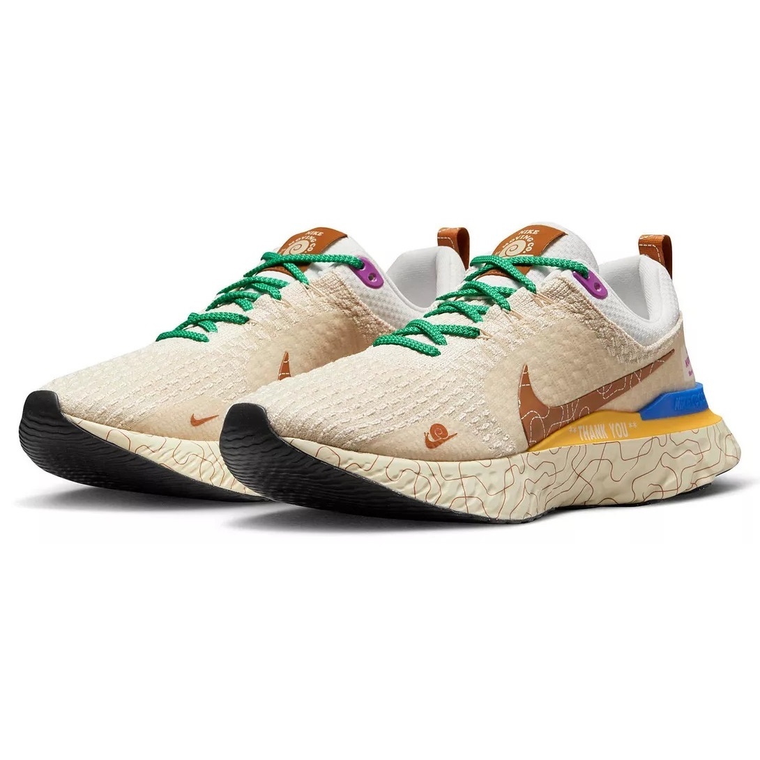 ☆NIKE REACT INFINITY RUN FK 3 PRM MOVING CO ベージュ 25.0cm リアクト インフィニティ ラン フライニット 3 プレミアム DZ3025-001