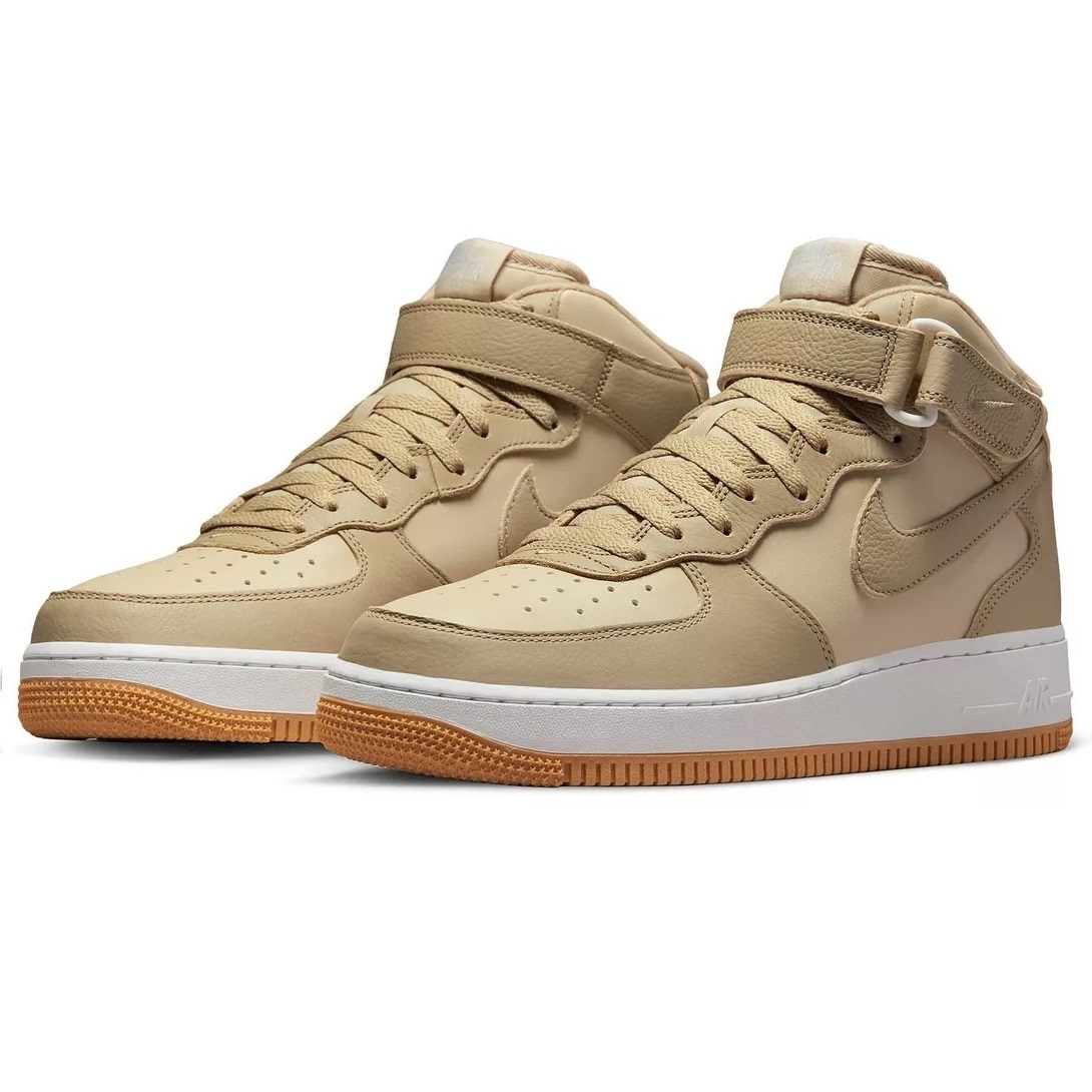 ☆NIKE AIR FORCE 1 MID '07 LX 薄ベージュ/濃ベージュ 28.5cm ナイキ エア フォース 1 ミッド '07 エルエックス DV7585-200_画像1